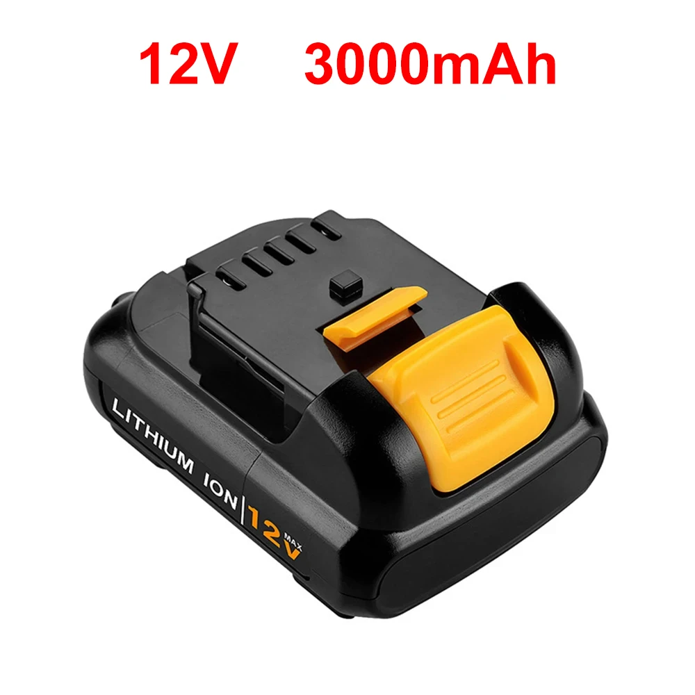 12V 3000mAh for Dewalt DCB120 Lithium-ion Batteries 12V 3Ah Battery DCB123 DCB125 DCB124 DCB122 DCD710 Power Tools Battery