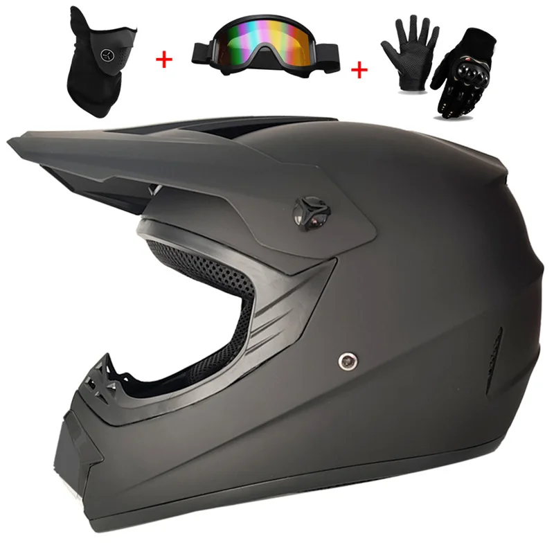 Motorcycle Youth Kids Child full Helmet Children Helmets Motocross Casco Moto Off-road Goggles Gloves Protective Cycling Casque image 5