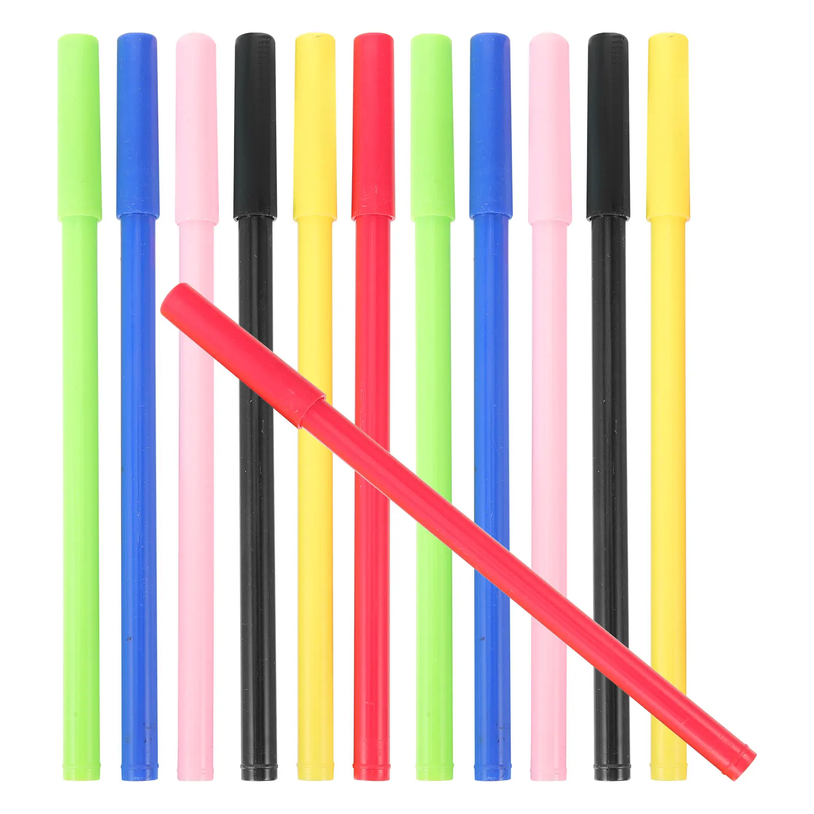 

12 Pcs Cartoon Pen Tip Neutral Student Signature Pens Fountain Teacher Plastic Kawaii Cute for Girls Office Teachers