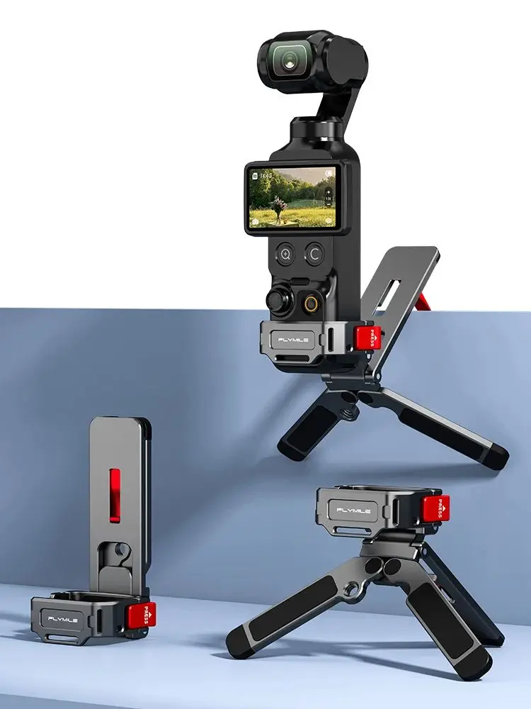 Flymile Metalowy Statyw Magnetyczny Mantis do DJI Osmo Pocket 3/4/4P, Stojak Biurkowy, Uchwyt do Selfie, Akcesoria do Vlogów i Transmisji na Żywo — zdjęcie produktu 7