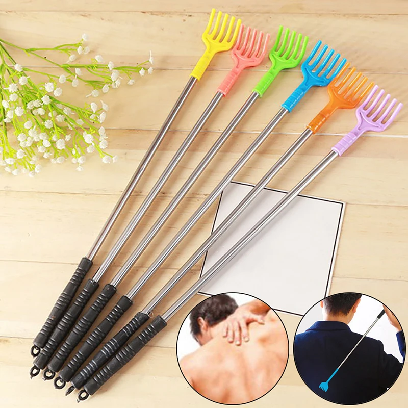 Stainless steel back scratcher massage portable pocket itching claw tool