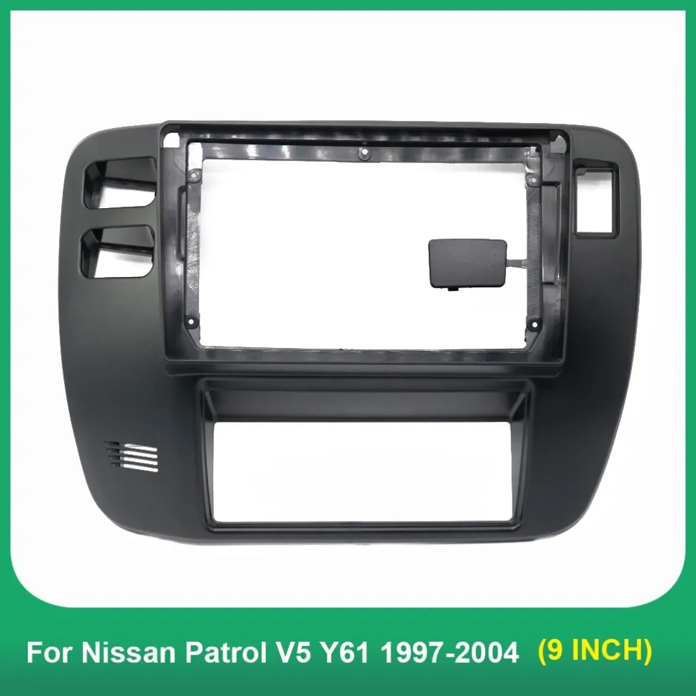 For Nissan Patrol 1997-2005(9Inch) Car Radio Fascias GPS MP5 Android Stereo DVD Player 2 Din Head Unit Panel Dash Frame Trim Kit