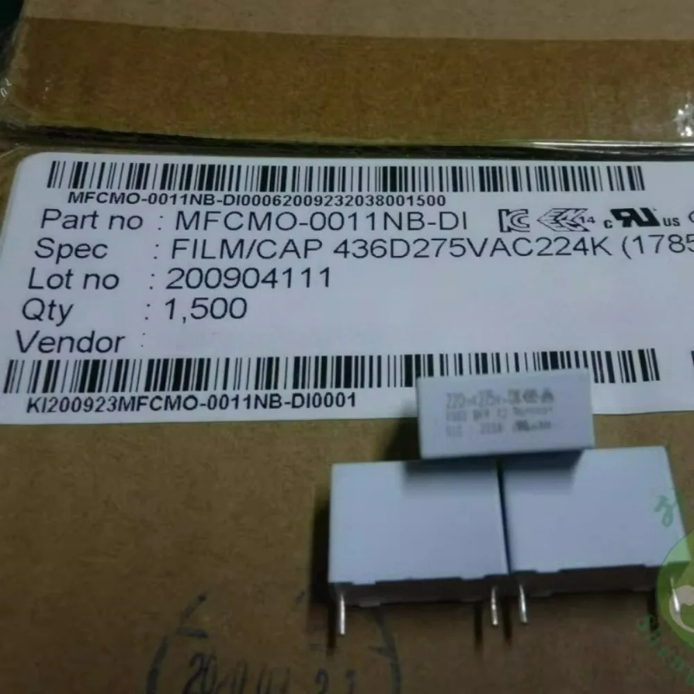 

20pcs/lot 0.22uf/275VAC 220nf u22 224 Brand New 15mm Film Capacitor