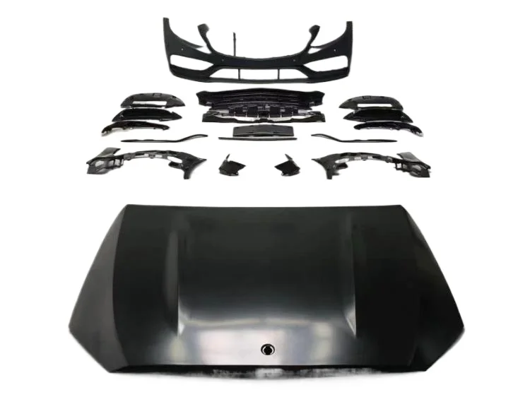 

Suitable for 15-21 Mercedes-Benz C-Class c200c260c43 modified C63 flat angle front bar middle net machine cover fender
