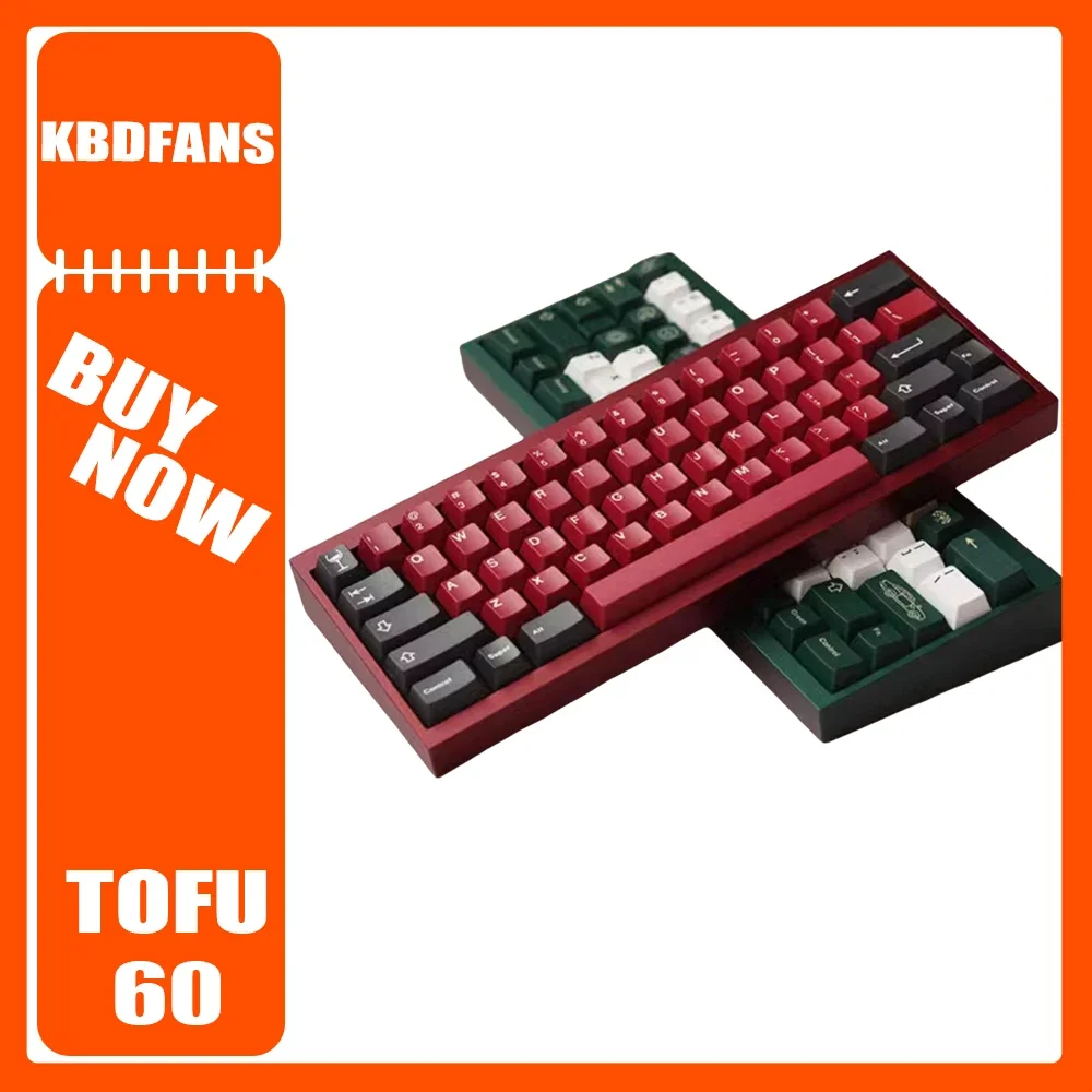 KBDFANS TOFU60 2.0 Mechanical Keyboard RGB Hot Swap Aluminium Alloy Customized Gaming Keyboard Suport QMK VIA Gasket Pc Gamer