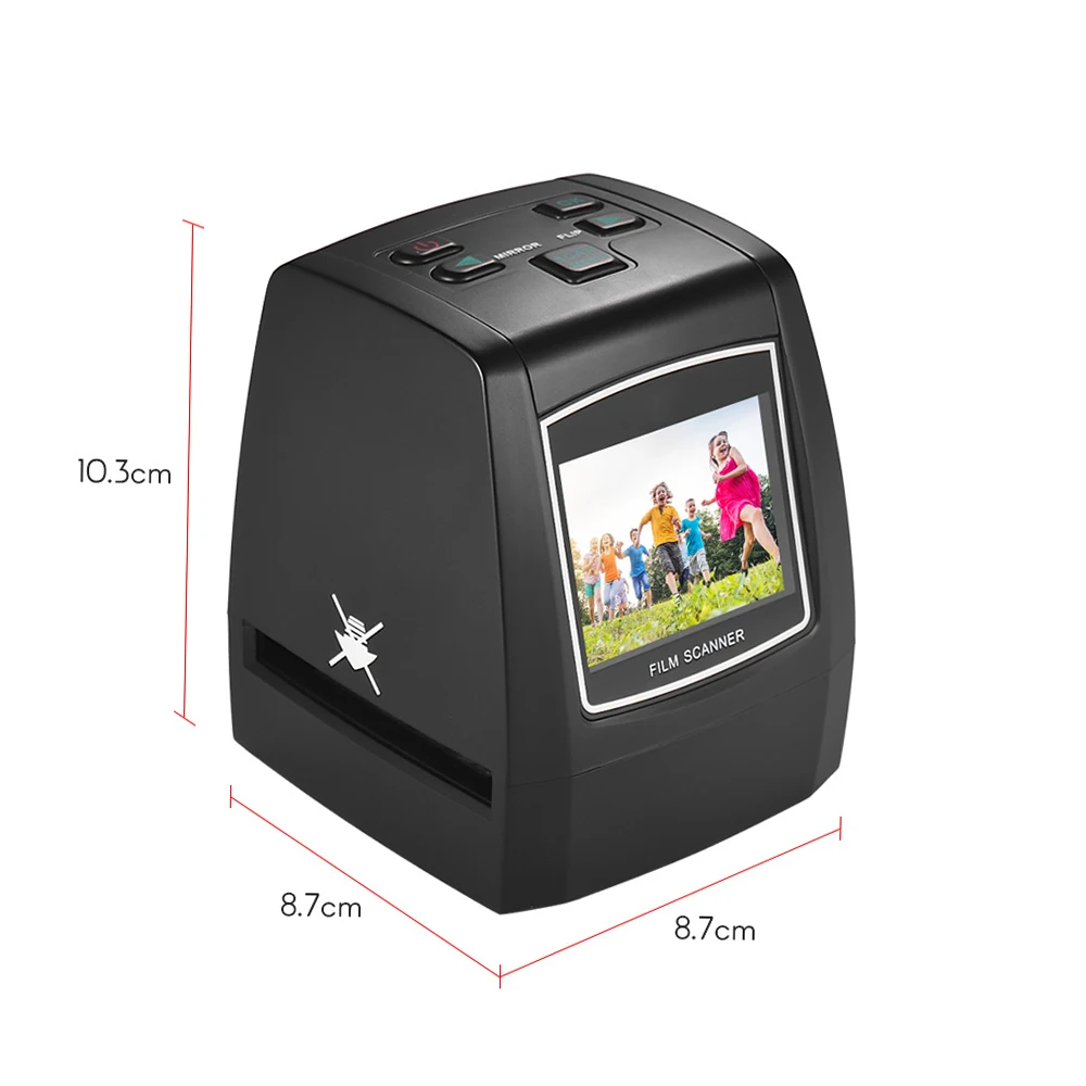 High-Resolution 14MP/22MP Film Scanner Convert 35mm/135mm/126mm/110mm Color Monochrome Slide Film Negative into Digital Picture