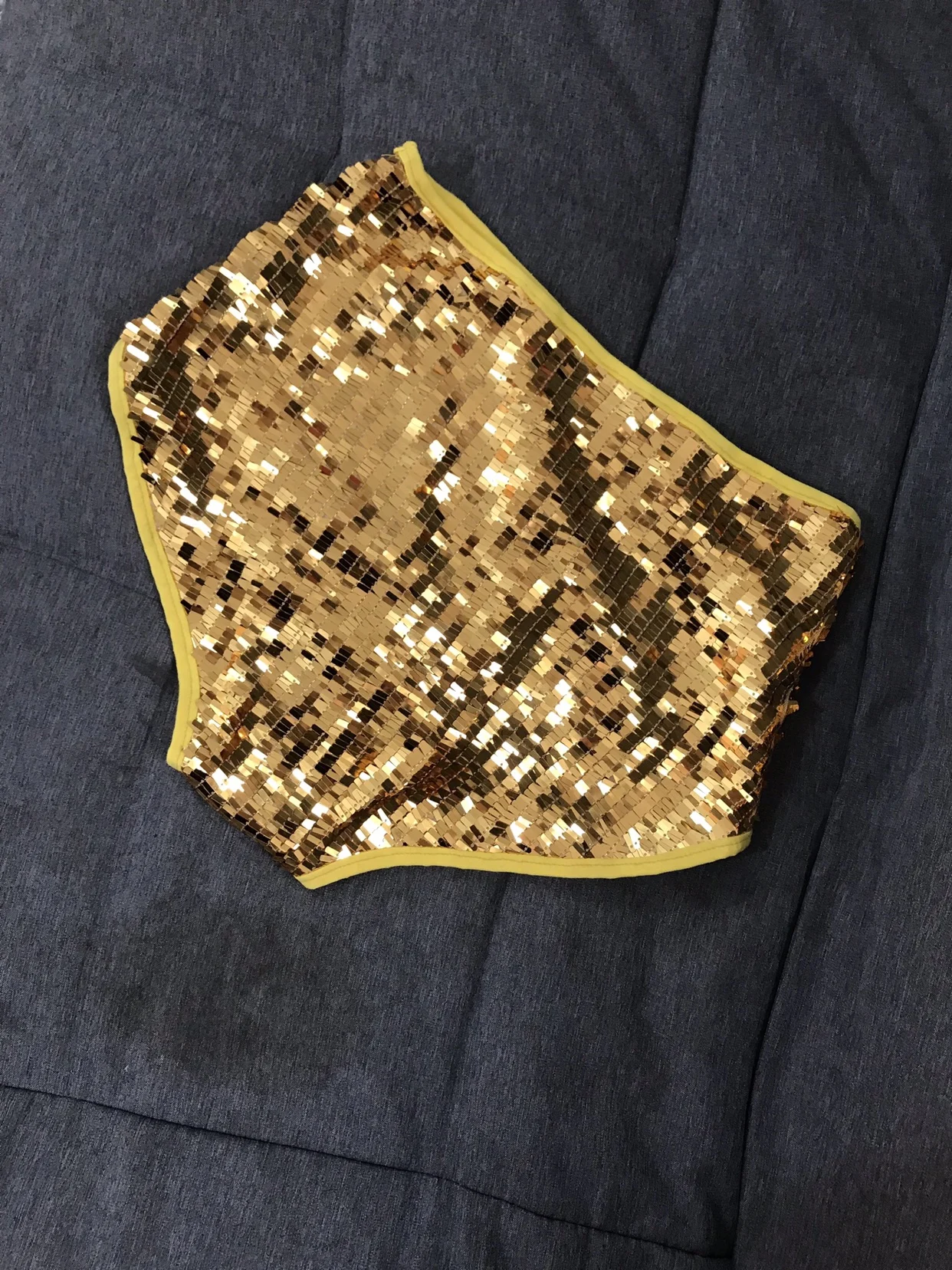 Nova sexy boate bar cantor gogo dança equipe ds chumbo dança traje efeito de palco super brilhante peça na cintura saco hip shorts