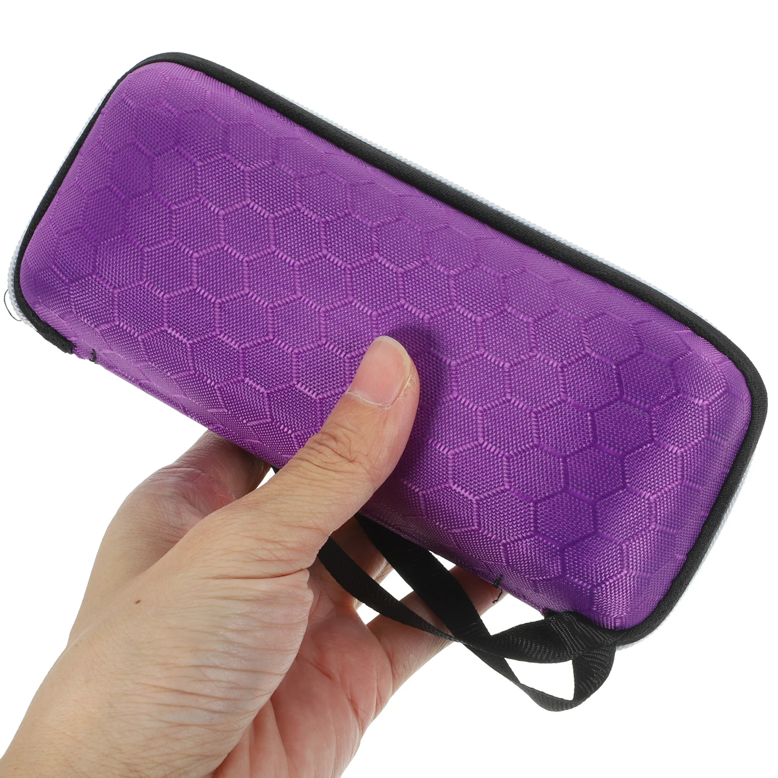 

1Pcs Eyeglasses Case Eva Hard Shell with Honeycomb Pattern Purple Sunglasses Box Scratch Resistant Eyewear Storage for Daily