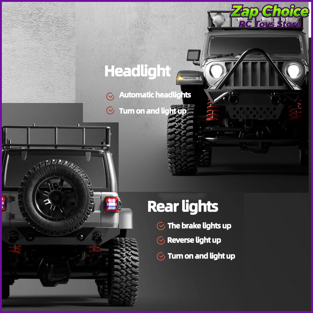 Mangniu MN128 1/12 High Torque Motor 4WD Electric RC Off-Road Rock Climbing Truck Anti-Slip Tires 2.4G Toy Gift for Boy Adult