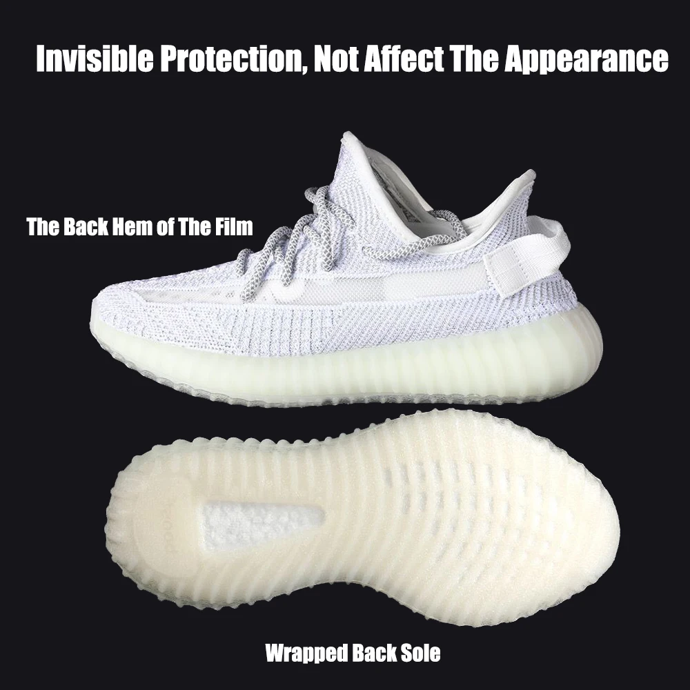 Sohlenband-Aufkleber, transparent, rutschfest, für Sneaker-Außensohlen, schützen Schuhe vor Abnutzung, Reißverschluss, Ersatz für Sportschuhe, Sohlen – Detail 2