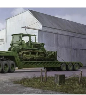 ชุดโมเดลรถบรรทุกพ่วง M920 ของ Trumpeter รุ่น 01078 ขนาด 1/35 พร้อมรถพ่วงกึ่งพ่วง M870A1 สำหรับนักสะสม ของขวัญสำหรับเด็กผู้ชาย รุ่น TH18409-SMT2