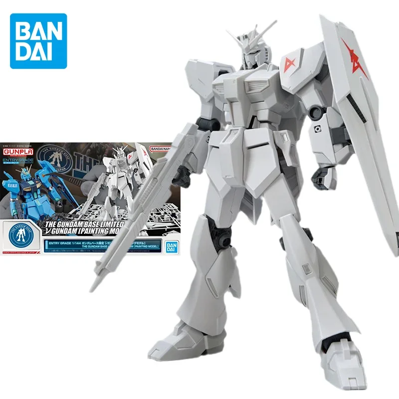 Bandai Original GUNDAM Anime EG THE GUNDAM BASE LIMITED V GUNDAM(PAINTING MODEL) Action Figure Toys Model Gifts for Children