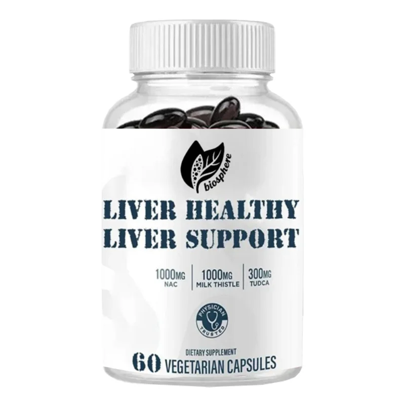 

Добавка для очищения и восстановления печени, формула печени расторопши молока способствует здоровью и помогает снизить воспаление, 60 капсул