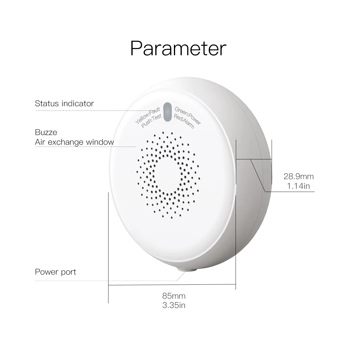 Smart ZigBee Gas Leakage Detector Combustible Sensor Tuya Smart Home Security Alarm System Smart Life Tuya App