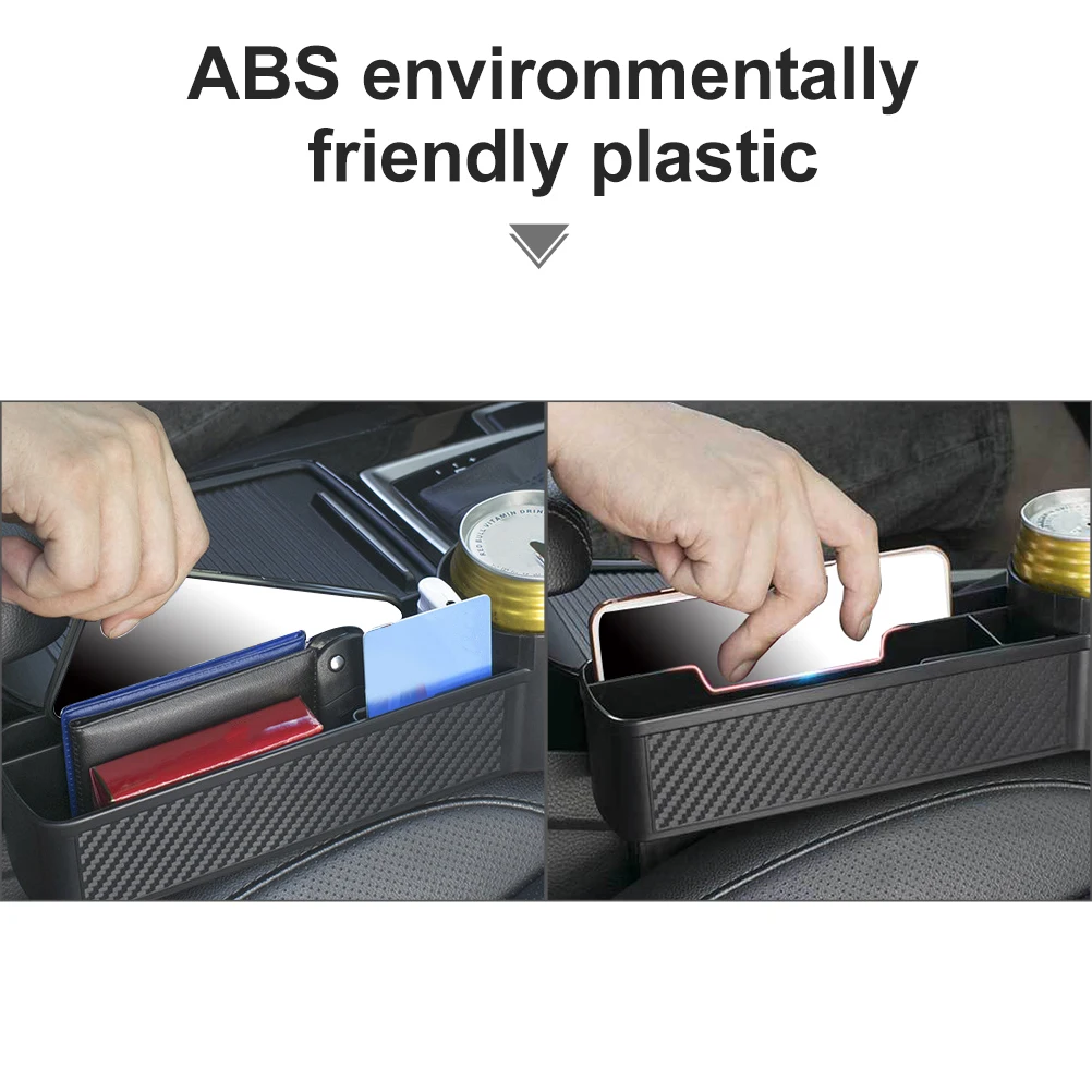 

1pc Seat Storage Box ABS Organizer Multi-functional Case for Cup Keys Wallet Sunglasses Car Seat Cases Car Storage Accessories