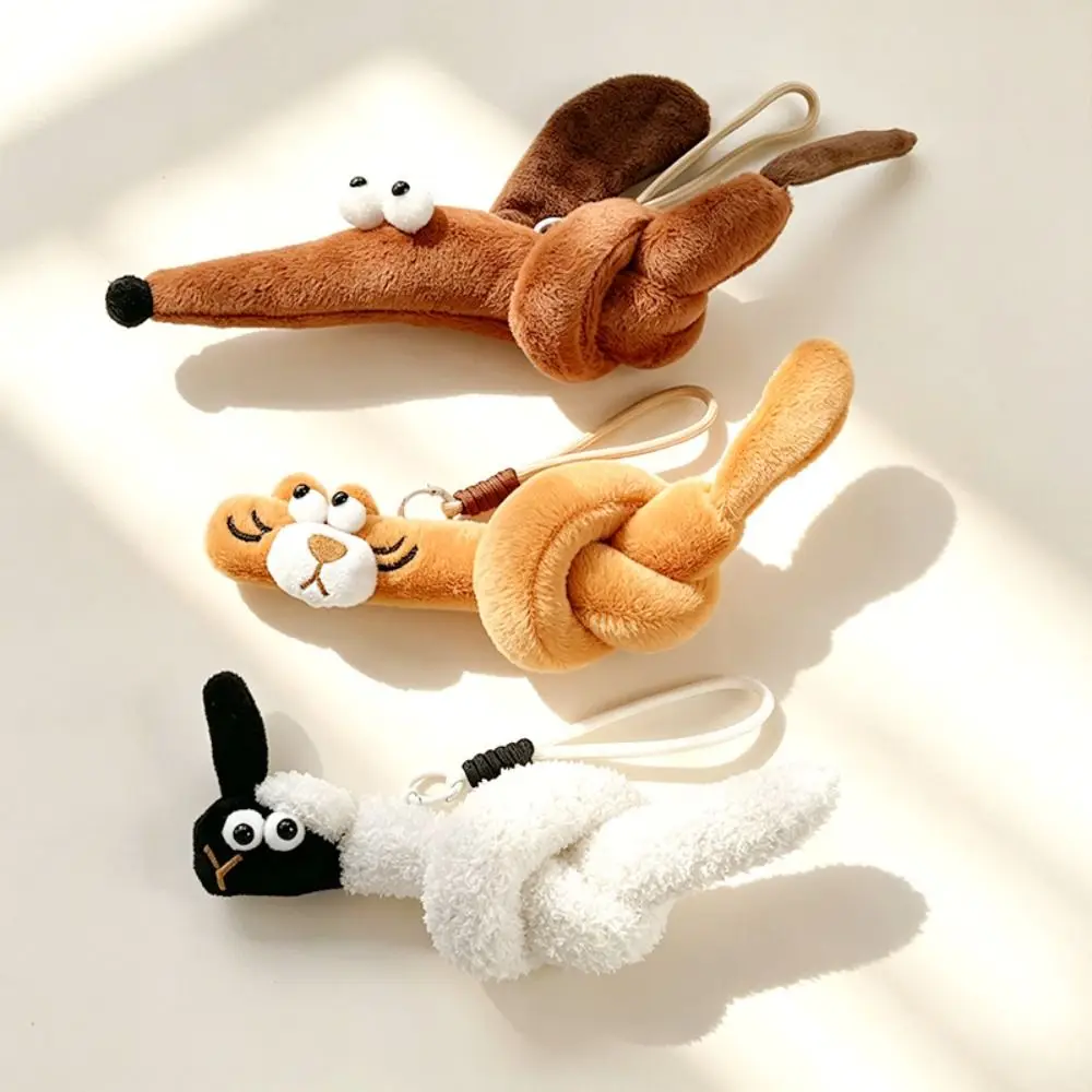 Twelve Chinese Zodiac Signs Chicken Keychain Funny Design Cute Style Rabbit Bag Pendant Creative Gift White Color