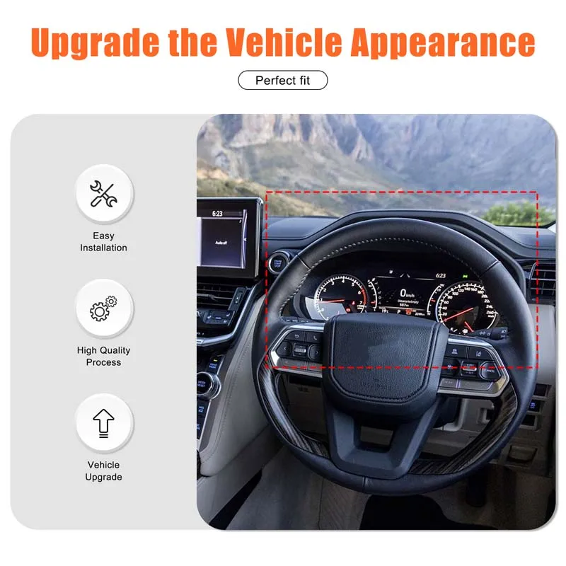 

Car Speedometer Frame Trim Sticekr Instrument Panel Frame Trim Sticker Car Accessories For Toyota Land Cruiser LC300 2023-2026