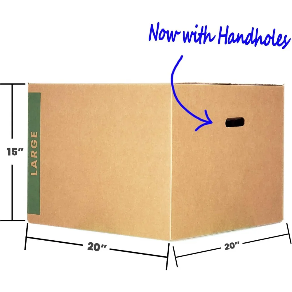 Доступный комплект движущихся коробок — 25 больших, средних и маленьких коробок с необходимыми принадлежностями для эффективного перемещения.