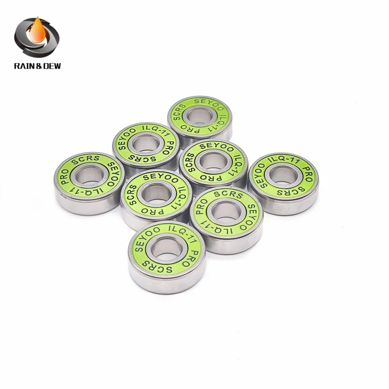 8Pcs 608 2rs ILQ-11 8x22x7 Skateboard Bearings, 608 Bearing & Bearings for Inline Skates, Bearings for Skates & Scooter
