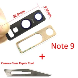 New Back Rear Camera Glass Lens For Samsung Note 9 Rear Back Camera glass Lens with Glue Replacement Parts