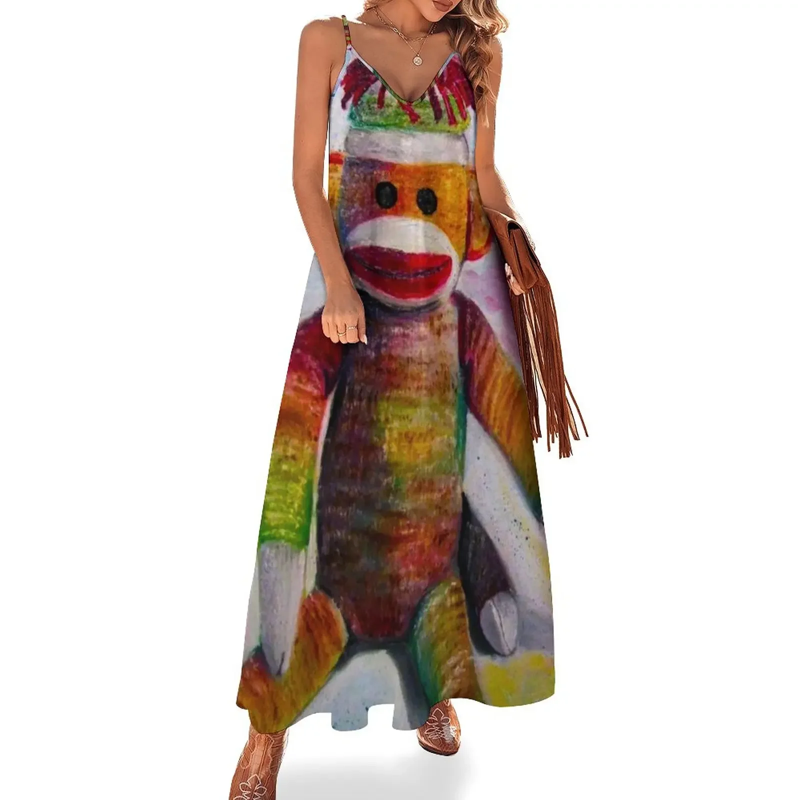 

Sock Monkey Sleeveless Dress Cocktail of dresses women's evening dresses women's summer dress 2025 Evening gown