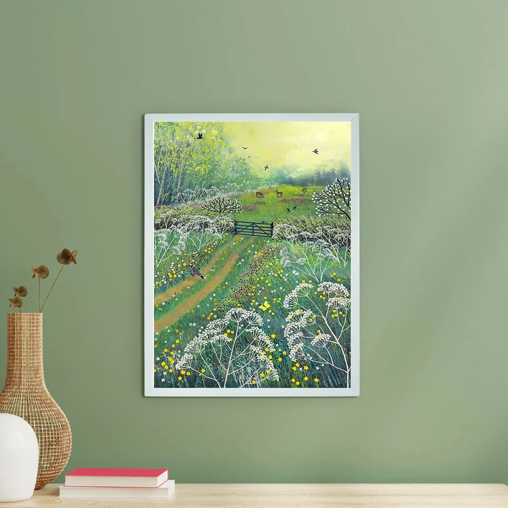 خمر المشهد النباتي قماش جدار الفن الريف طبيعة اللوحة ريفي مزرعة ديكور المنزل جدار ديكور صور #6