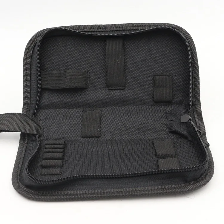 M6CC Black Multi-functional Canvas Watch Repair Portable Tool Bag Zipper Storage