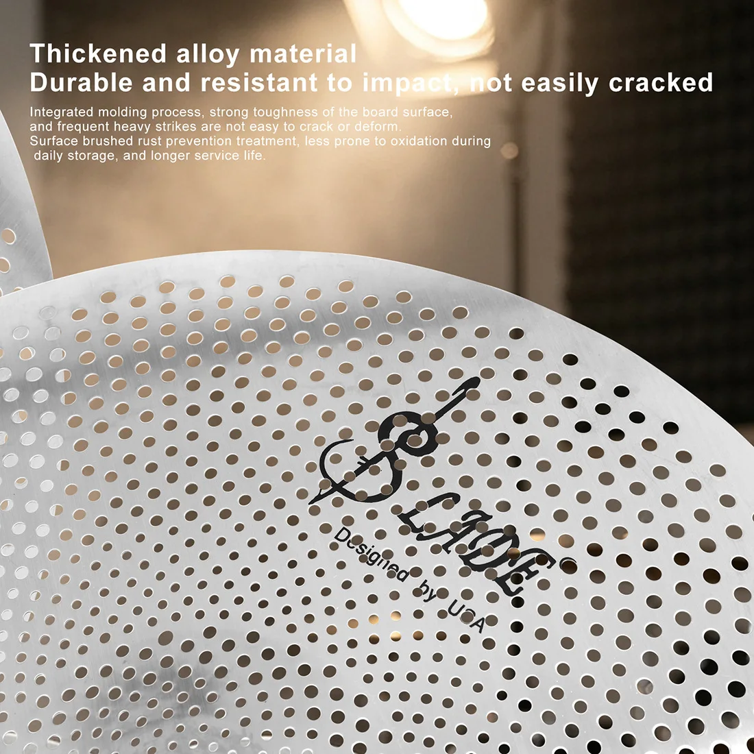 Cymbal Mute Pads, 5-Piece Set for Drum Kit, Hi-Hat and Cymbals, Alloy Mutes, Silent Practice Accessories, Drum Set Add-Ons