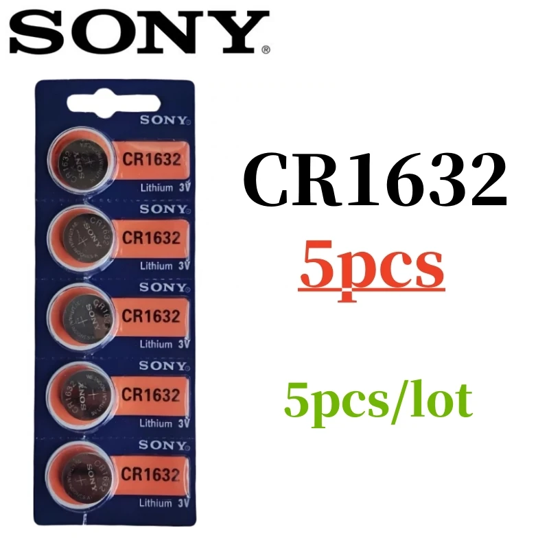 5 قطعة الأصلي سوني CR2032 بطارية CR2025 CR2016 CR1632 CR1220 CR1620 CR2450 CR2430 371 SR920SW 377 SR626SW 364 SR621 399 SR927SW