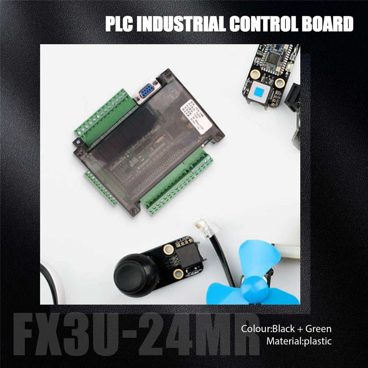 Imagem -04 - Placa de Controle Industrial para Uso Doméstico Controlador Plc Programável Fx3u24mr Alta Velocidade