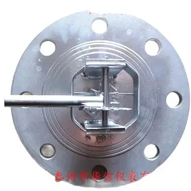 Float level gauge, dial type, stainless steel flange, mechanical pointer type