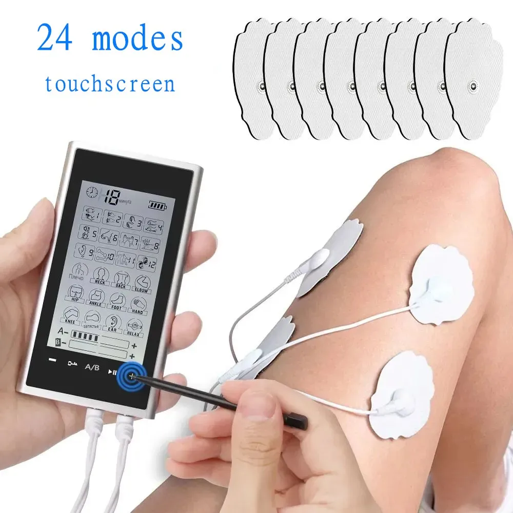 Electirc Muscle Stimulator 24-Mode Electric EMS Acupuncture Body Massage Digital Therapy Slimming Machine Electrostimulator