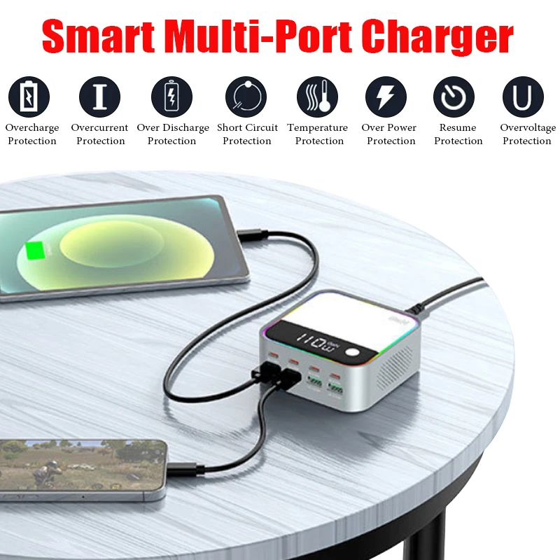 chargeur-de-bureau-gan-8-ports-avec-lumiere-ambiante-multicolore-chargeur-usb-c-multi-ports-chargeur-rapide-pd-pour-telephones-mobiles-et-ordinateurs-portables