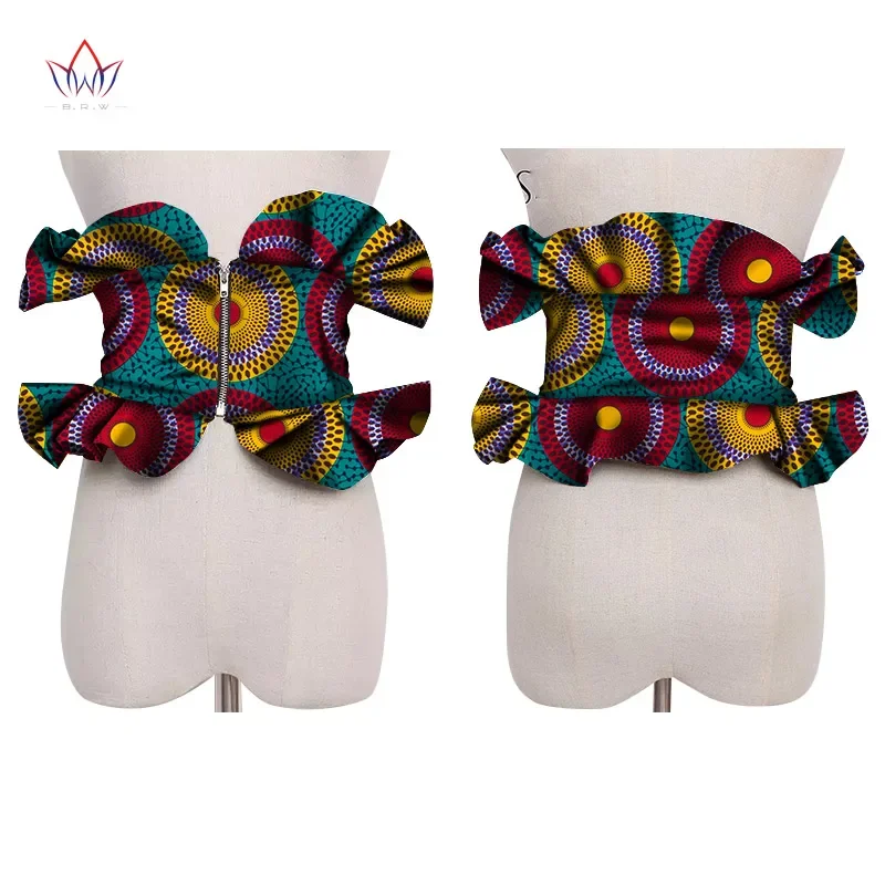 2023 African Print Obi Ankara Multi-color Peplum Skirts For Women Gift Statement Belt Accessory Ankara Handmade Jewelry SP041