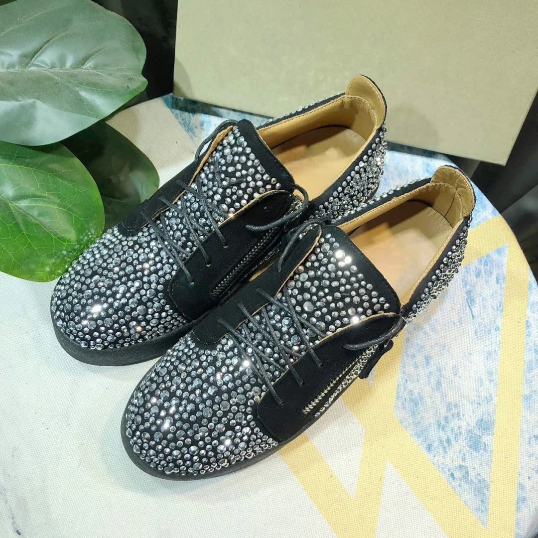 

Top Hight Quality Casual Sneakers For Men and Women Real Leather Brand Designer Unisex Tennis Shoes GZ Zipper Loafer Shoes G0926