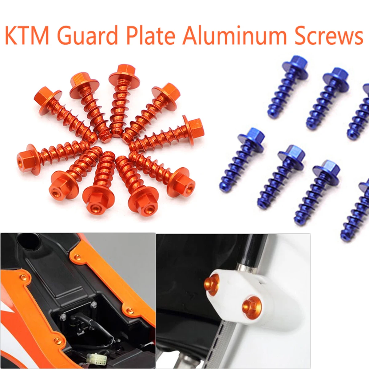 10 PCS Dirt Bikes Zestaw samogwintujących plastikowych części do KTM EXC EXCF XC XCF SX SXF 125 250 300 350 400 450 500 1997-2023