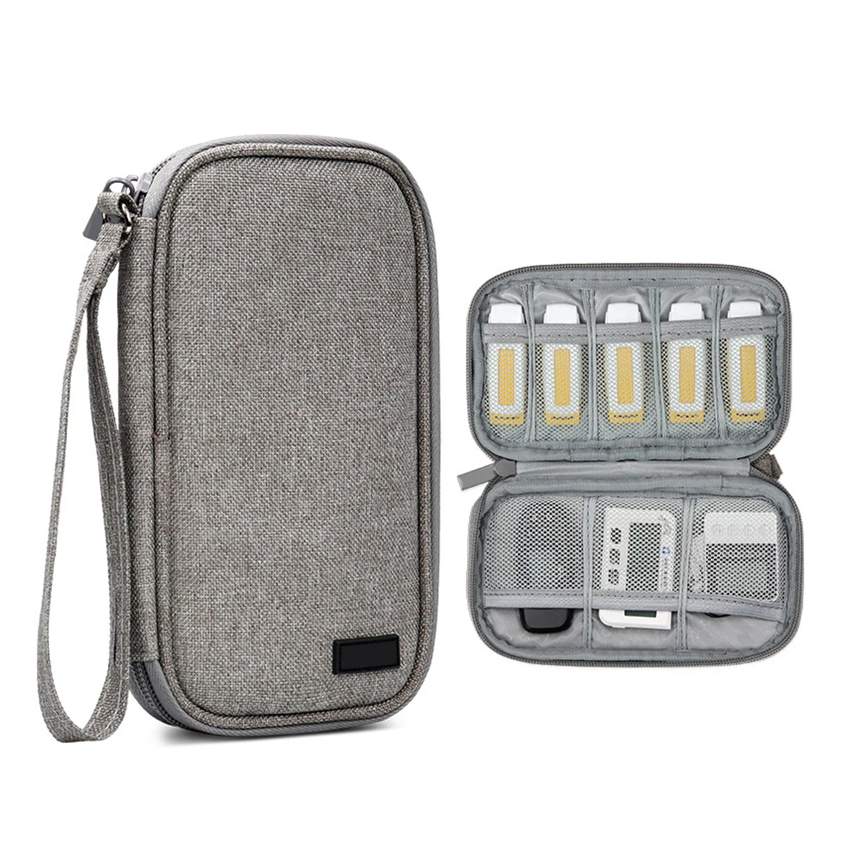 

USB Flash Drive Bag Shockproof Durable Quality Zipper Honeycomb Portable USB Storage ganizer Electronic