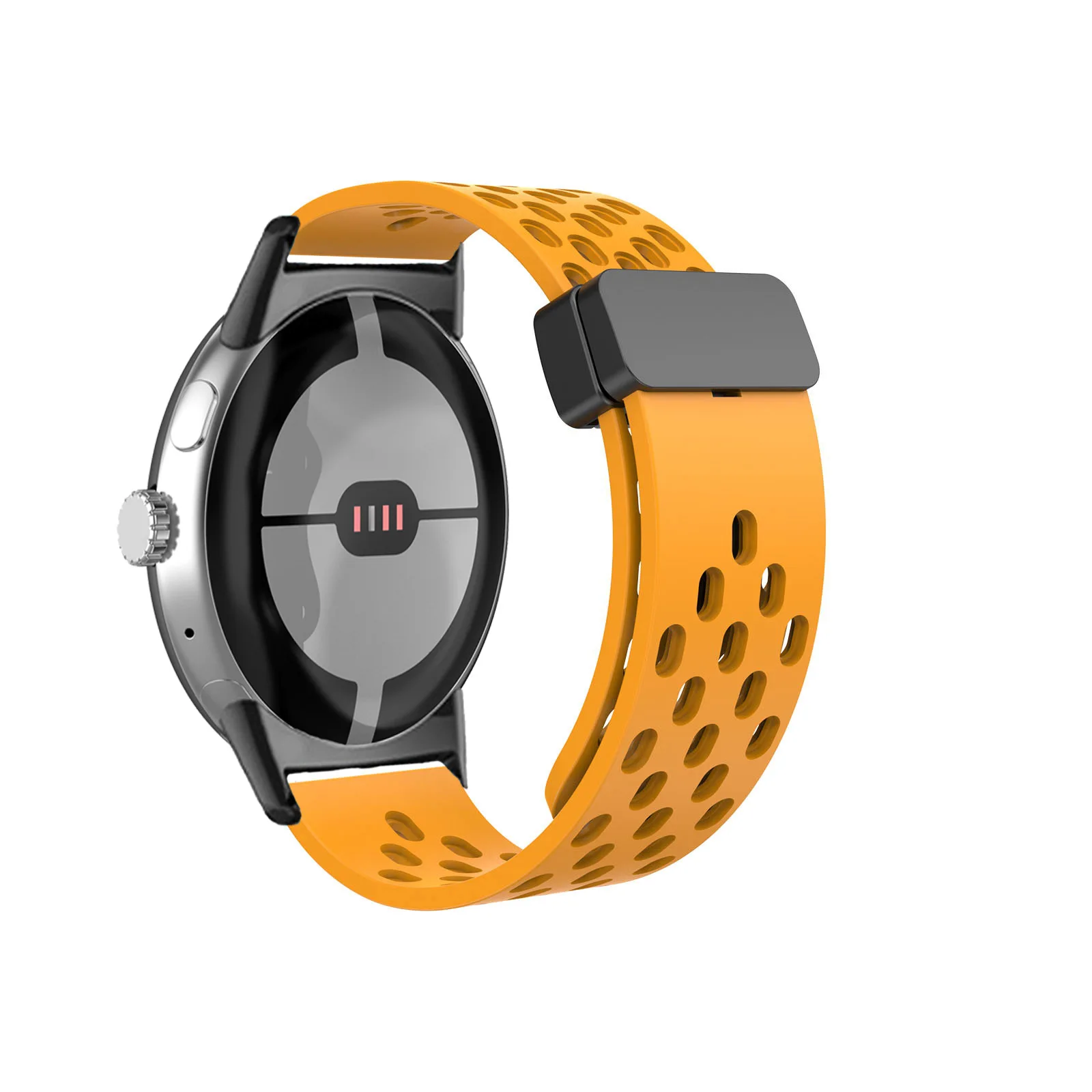 スポーツシリコンストラップ Google ピクセル時計 3 41 ミリメートルスマートウォッチ磁気 D バックルバンド Google ピクセル時計 2 1 ブレスレットベルト