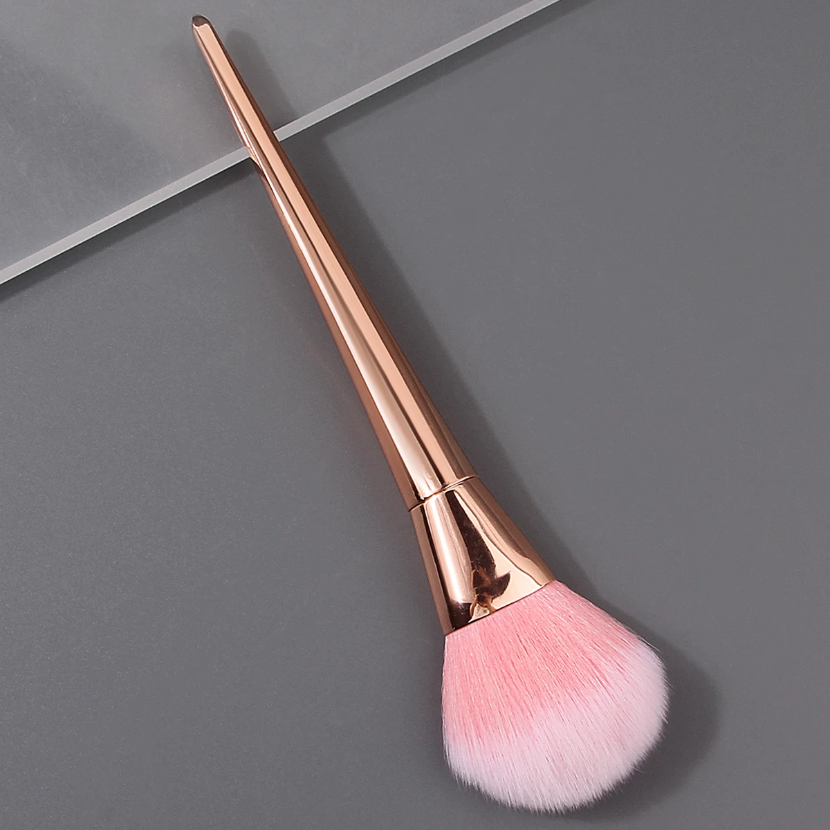 Brocha grande para polvo de uñas de mango largo, brocha para quitar el polvo, brocha para colorete de maquillaje, herramientas especiales para salones de uñas, brocha suelta esponjosa