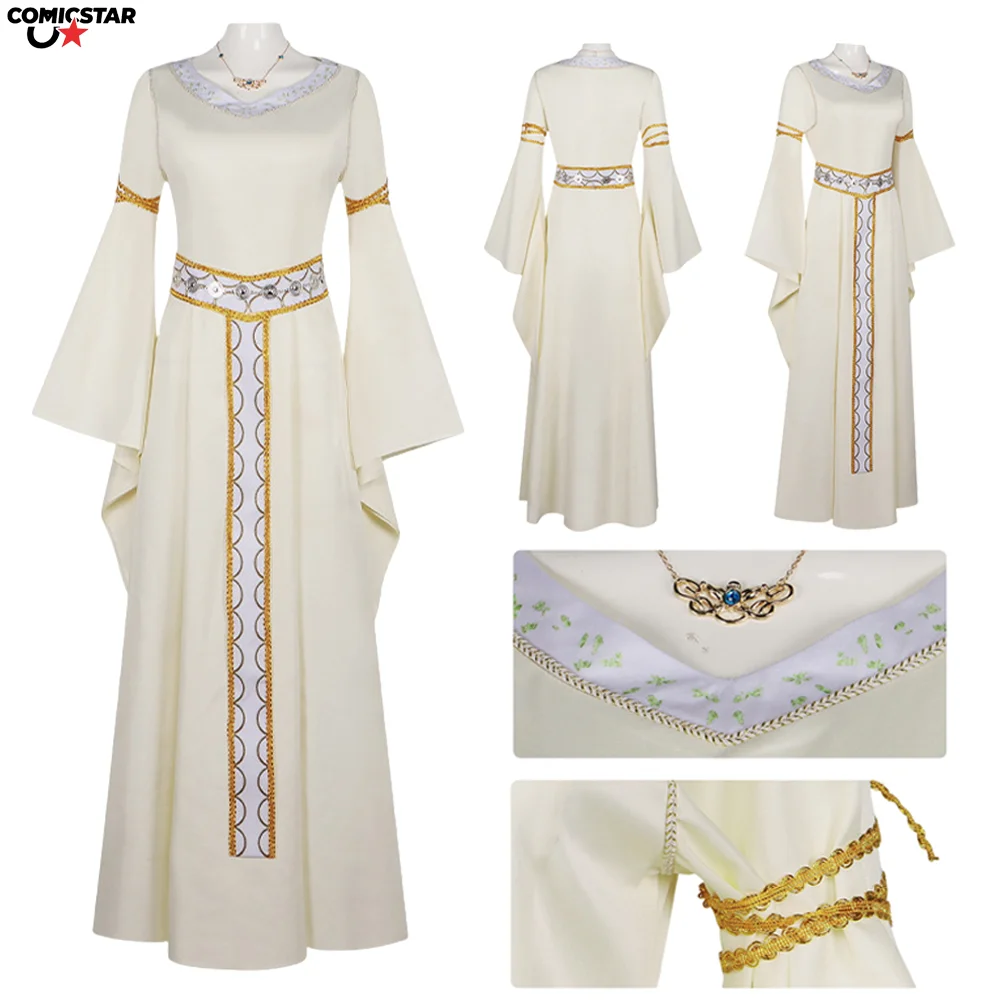 

Фильм Лорд Косплей Кольца Эусин Косплей Костюм Взрослых Женщин Длинная Юбка Платье Хэллоуин Вечеринка Фантазия Маскировочный Наряд