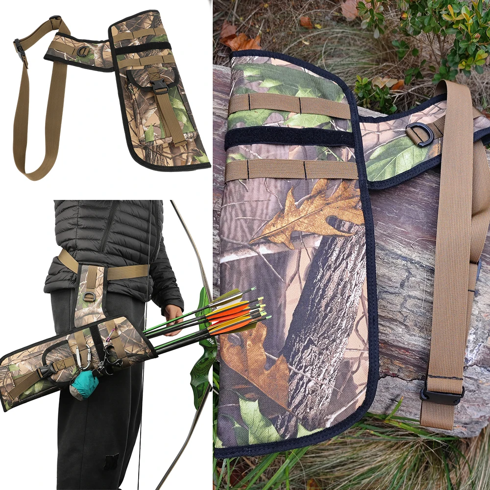 

Archery Portable Oxford Fabric Large Capacity Arrow Quiver Holder Pocket for Outdoors Hunting Shooting Competition Accessories
