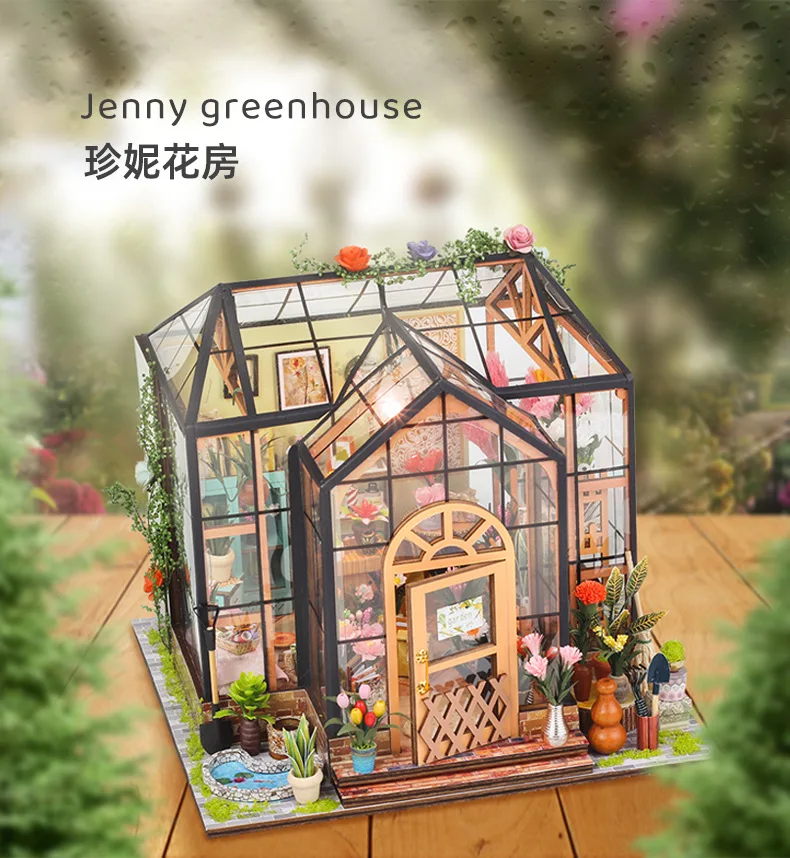 

Creative DIY Jenny Flower House 3D Puzzle - Handmade Building Model | Desktop Decor Toy Romantic Gift for Girlfriend 2025