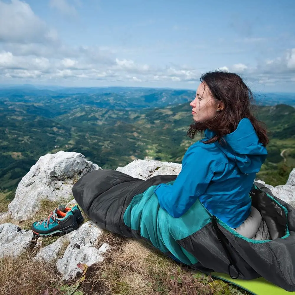 

Спальный мешок для мамы -10A ° С до 15А ° Утепленная водонепроницаемая палатка C Duck для взрослых, сверхдлинная, для 3 сезонов, для кемпинга и путешествий на природе