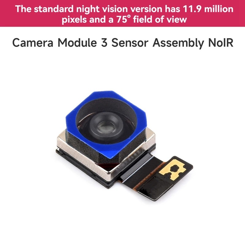 For IMX708 Camera Module 3 Sensor Assembly NoIR 11.9MP 75° FOV Auto Focus for  [To&On-e]