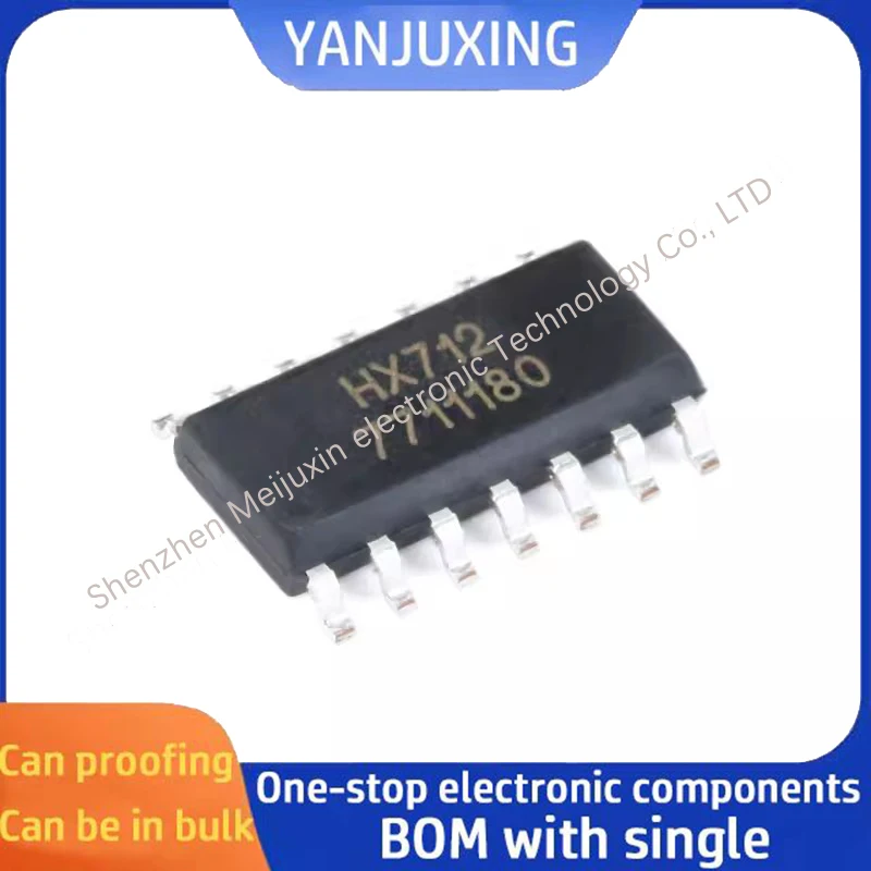 

5pcs/lot HX712 712 SOP-14 Analog/digital conversion chip for electronic scale