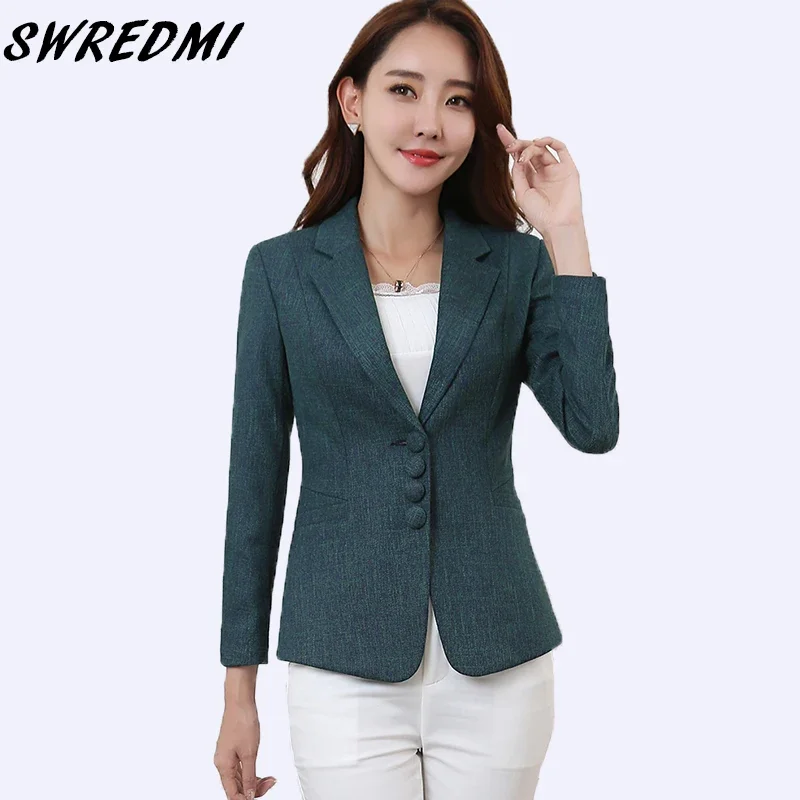 

Blazer For Women 5XL Elegant Business Lady Jacket New Office Lady Work Blazer Female Casual Suit Coat SWREDMI