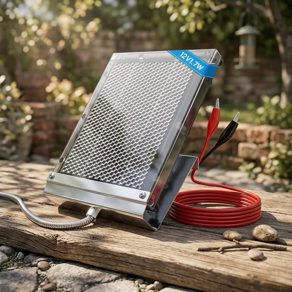 6/12V Deer Feeder Solar Panel Waterproof Solar For Charger With Mounting Bracket 45 Degree Adjustable Bracket