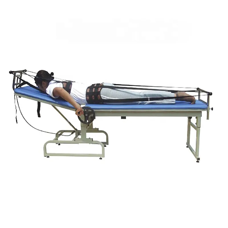 

Super September Factory hot sale orthopedic cervical neck lumbar spinal traction table traction bed