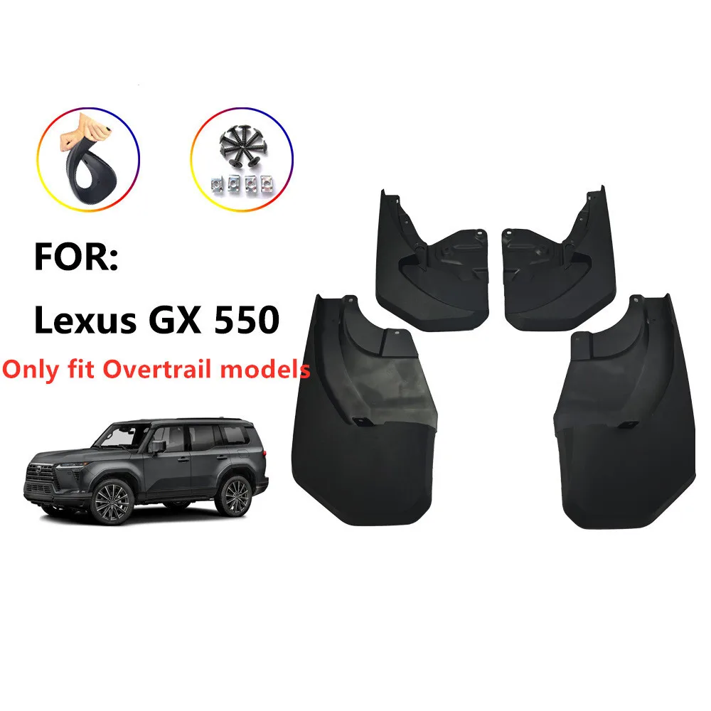 

4Pcs Front & Rear Splash Guards Mud Flaps Fender FOR 2024-2025 Lexus GX GX550