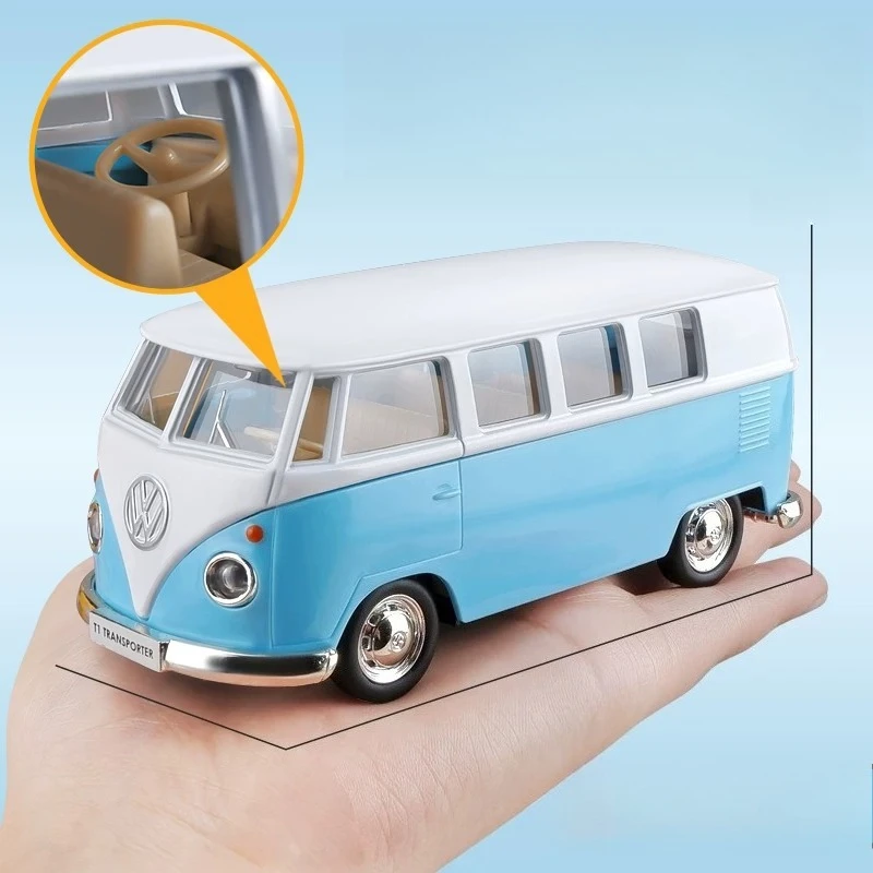 

1:36 T1 Bus Alloy Simulation Car Model Children's Birthday Gift Toy Boy Creative Gift Collectibles Toys